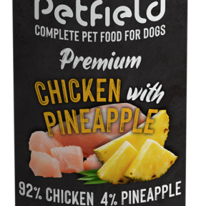 Petfield Wetfood Dog Chicken Pineapple 400g